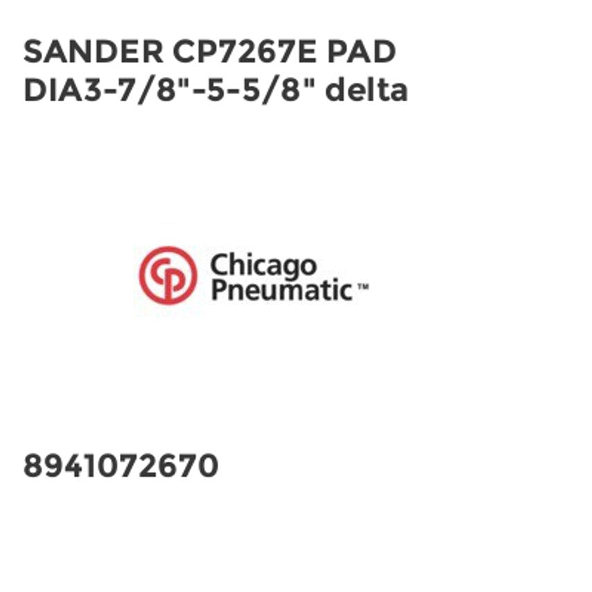 Sander CP7267E Pad DIA3-7/8"-5-5/8" Delta