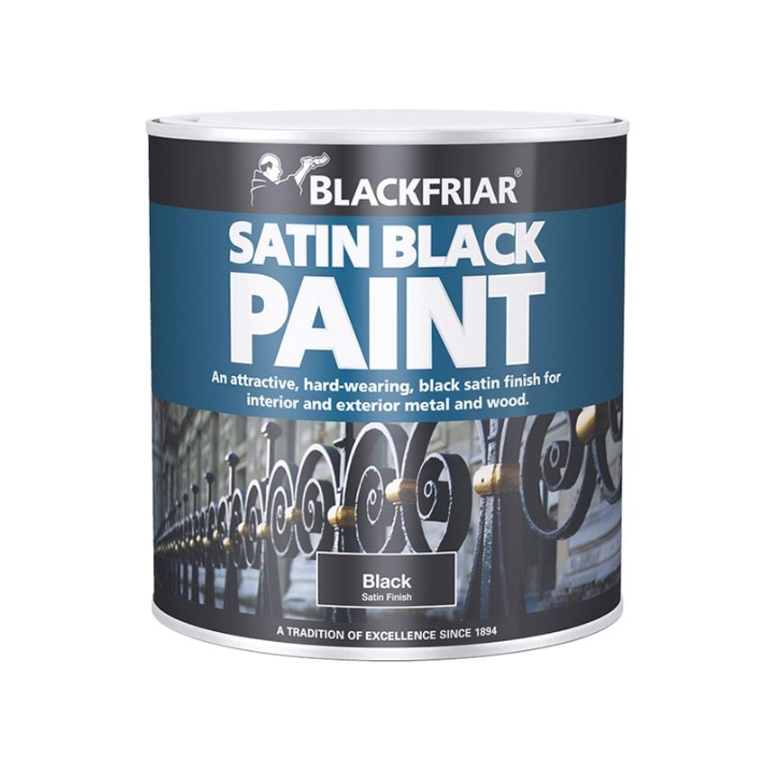 Satin Black Paint 250ml BKFSB250
