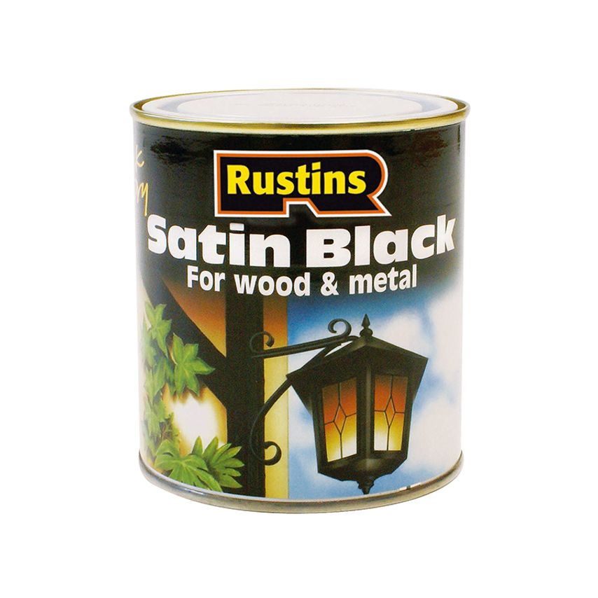 Satin Black Paint Quick Drying 250ml