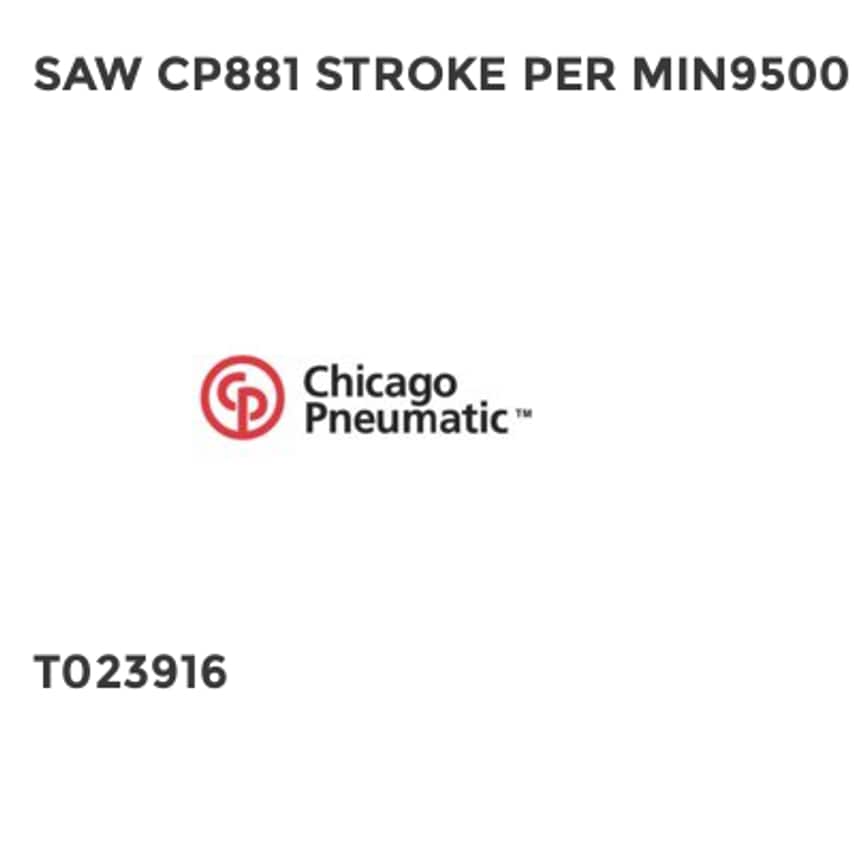 Saw CP881 Stroke per MIN9500