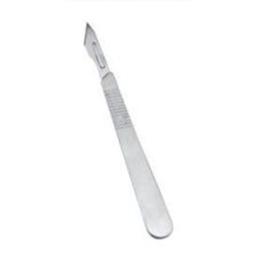 Scalpel No.3 Metal with 4 Blades Blister