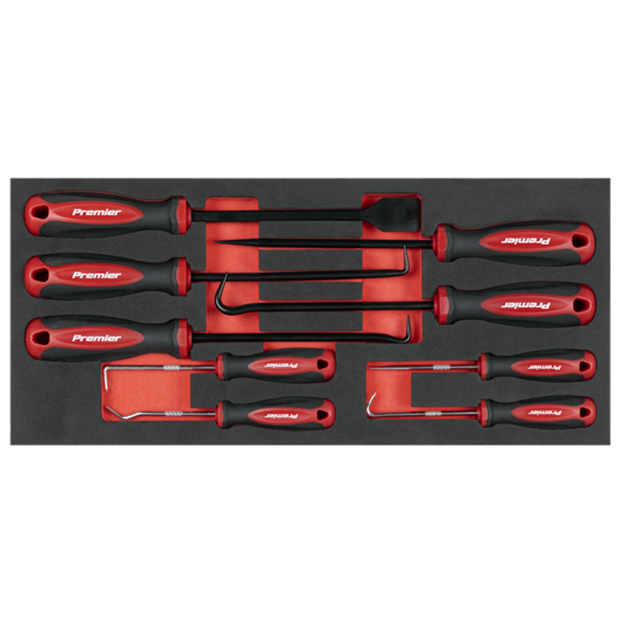 Scraper & Hook Set with Tool Tray 9 Piece