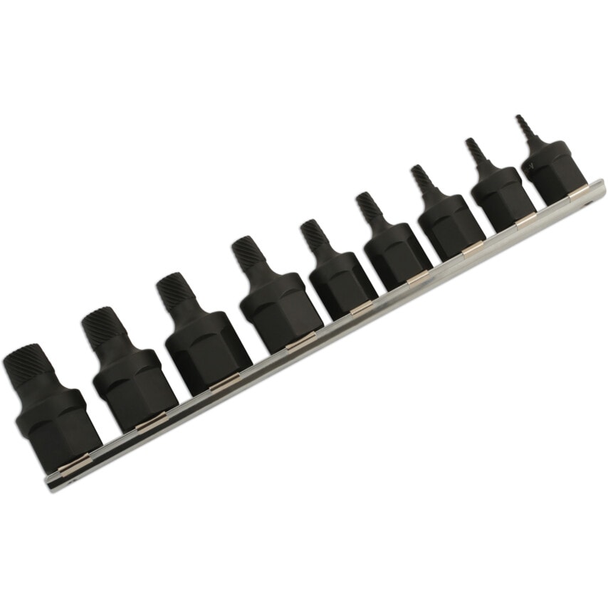 Screw Extractor Set 3/8"D & 1/2"D 9 Piece