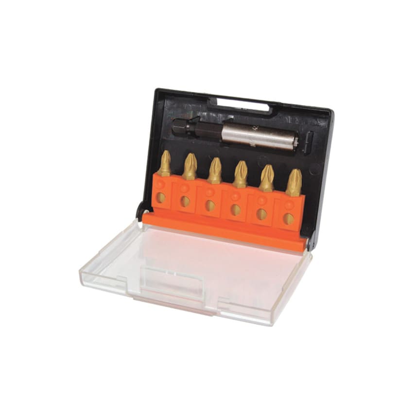 Screwdriver Bit 6 in 1 Box Tin Pzd