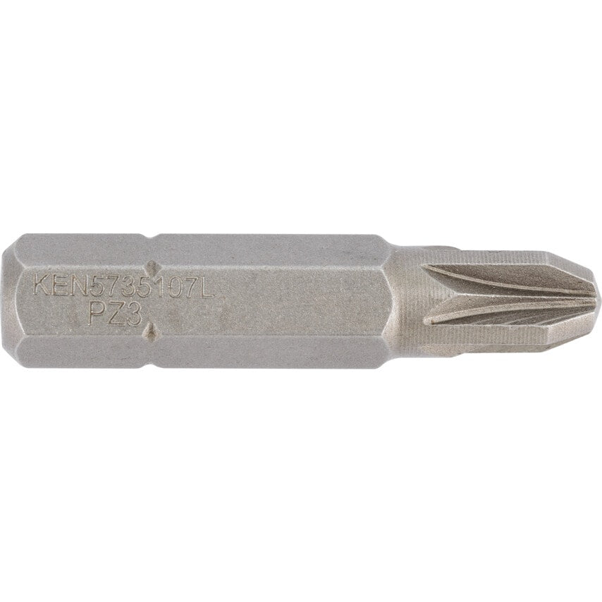Screwdriver Bit, PZ3, Pozi, 1/4" Hex