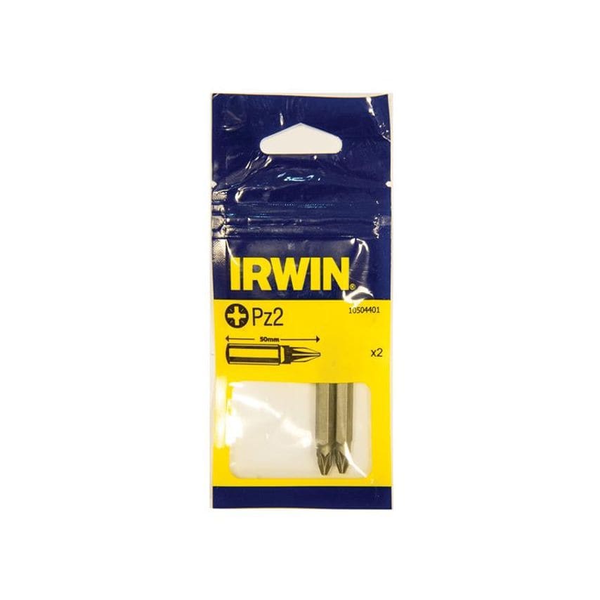 Screwdriver Bits Pozi PZ2 50mm (Pack 2) IRW10504401