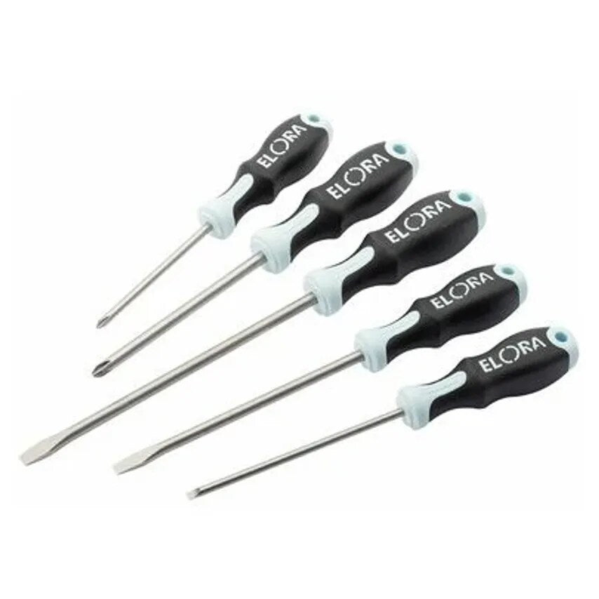 Screwdriver Engineers Set 5 Piece Soft Grip Stainless Steel