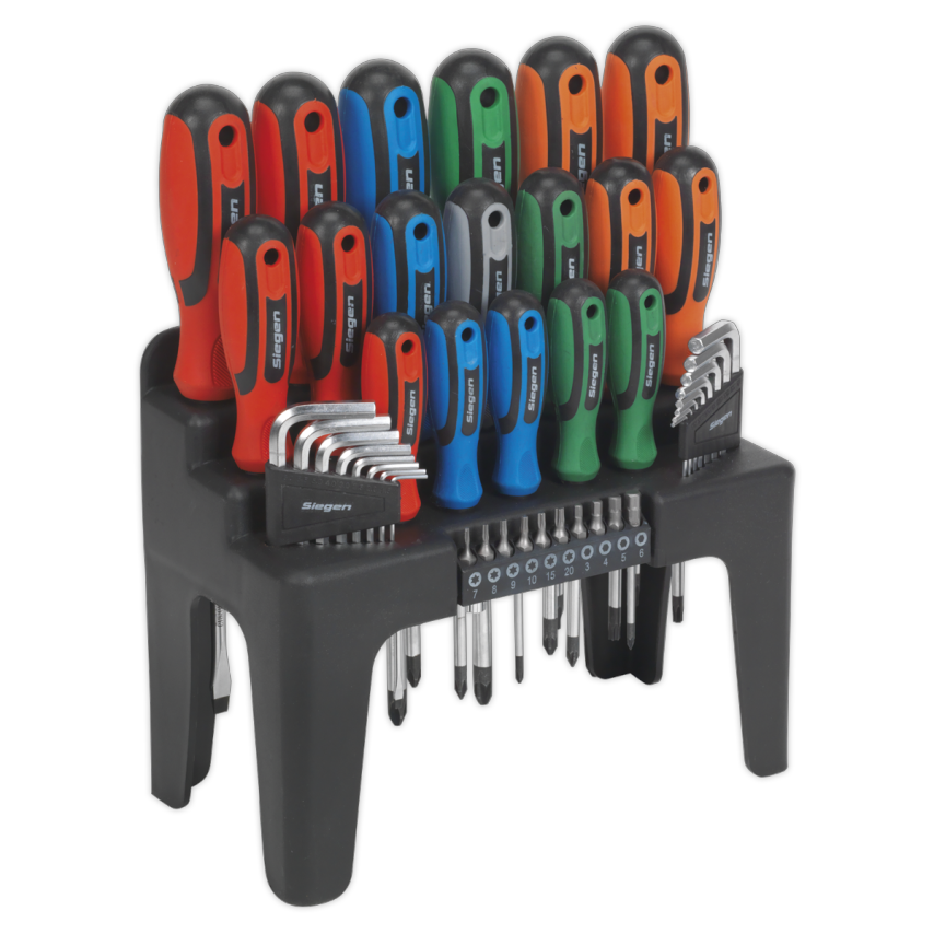 Screwdriver, Hex Key & Bit Set 44 Piece