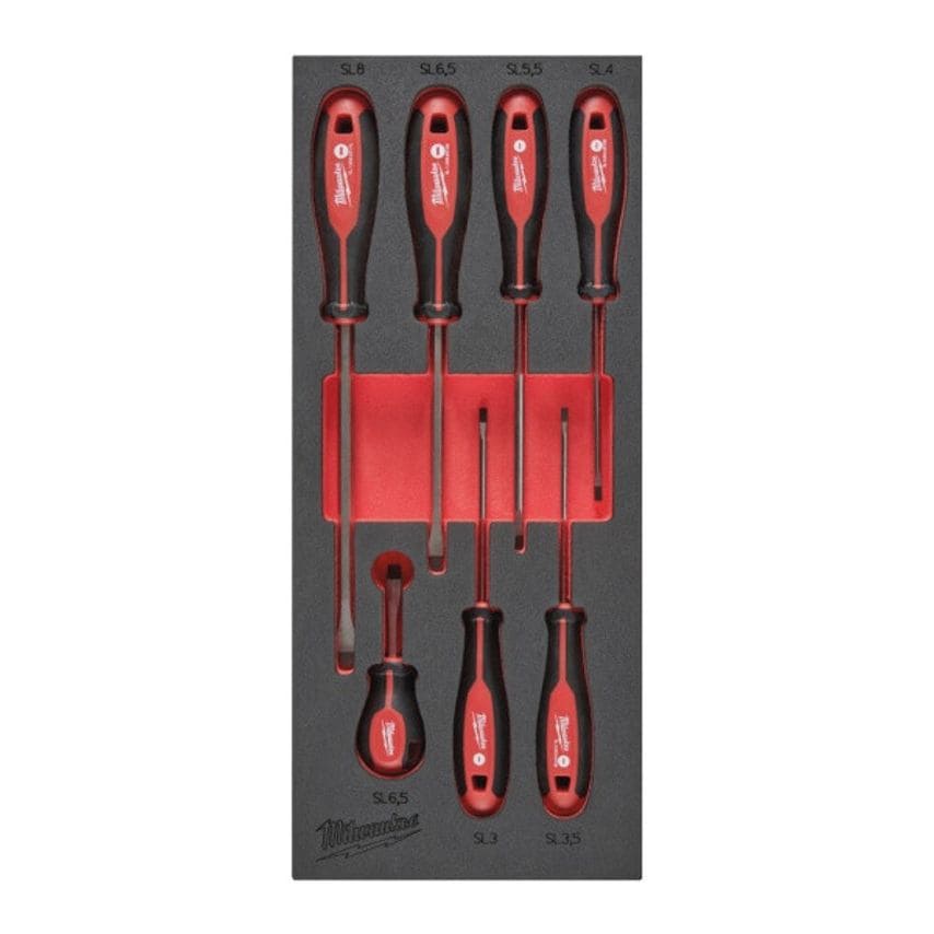 Screwdriver SL Set Foam Insert 7 Pieces - 4932492395