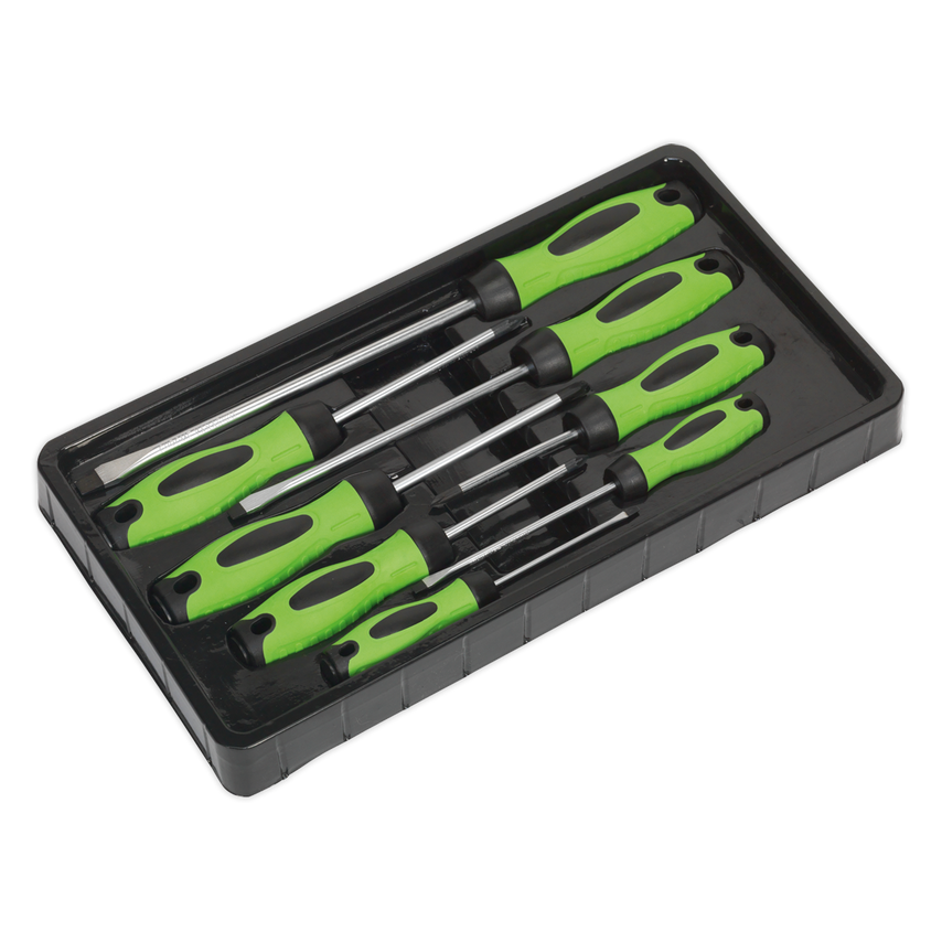 Screwdriver Set8 Piece Hi-vis Green