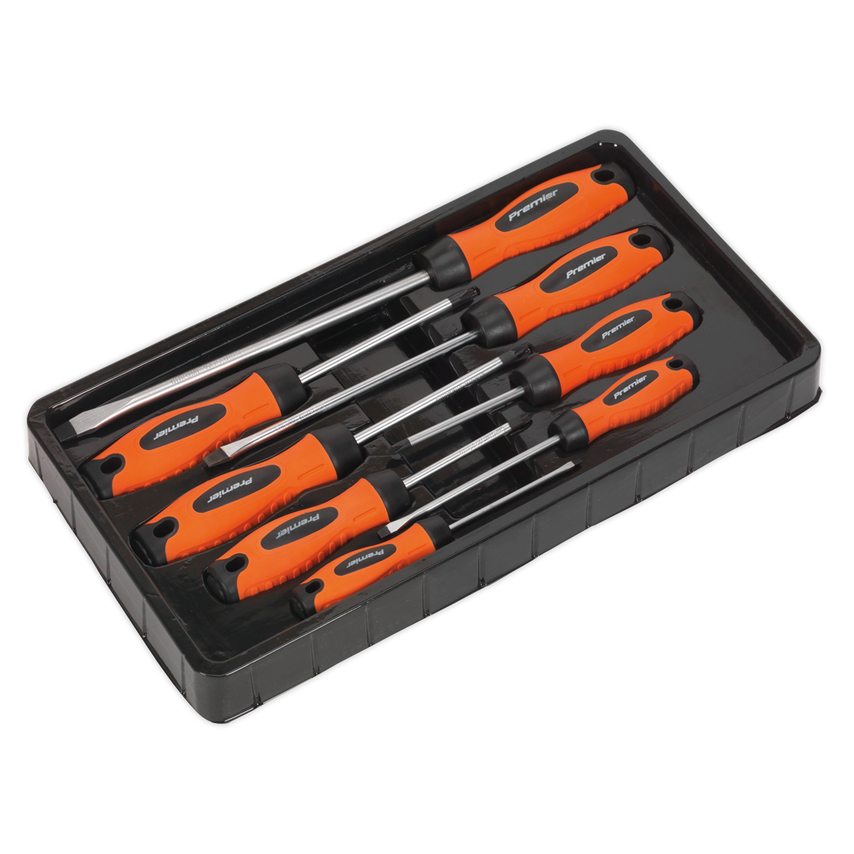 Screwdriver Set8 Piece Hi-vis Orange