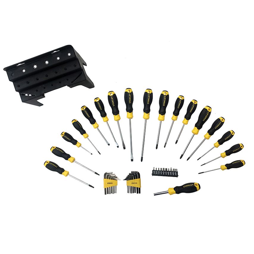 Screwdriver Set in Rack, 44 Piece STA074958