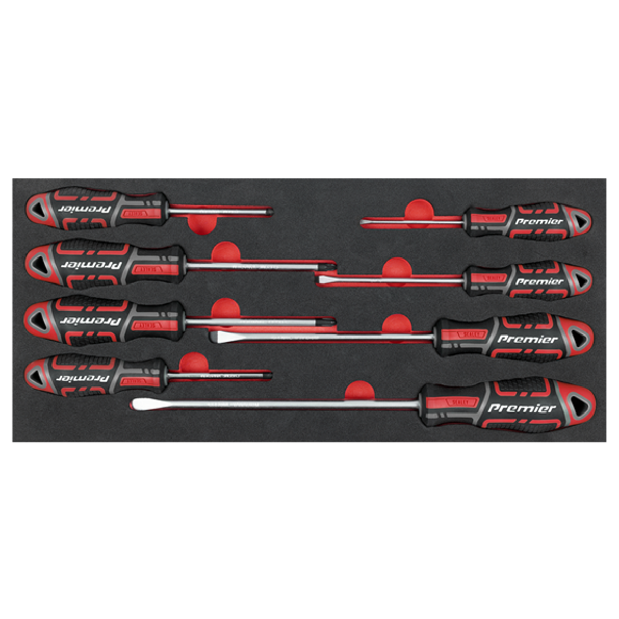 Screwdriver Set with Tool Tray 8 Piece