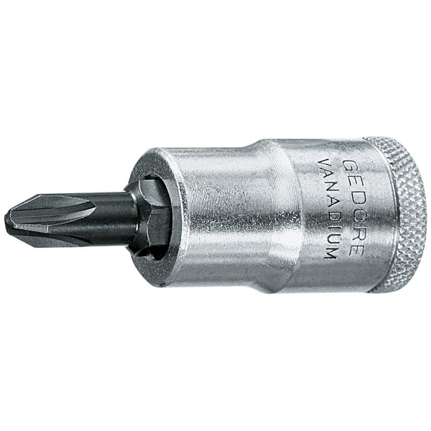 Screwdriver bit socket 1/2" PH 2