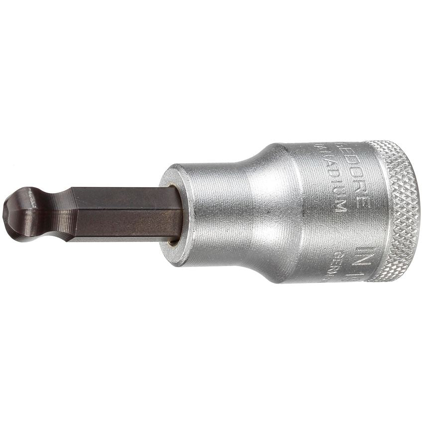 Screwdriver bit socket 1/2" ball end in-hex 10 mm