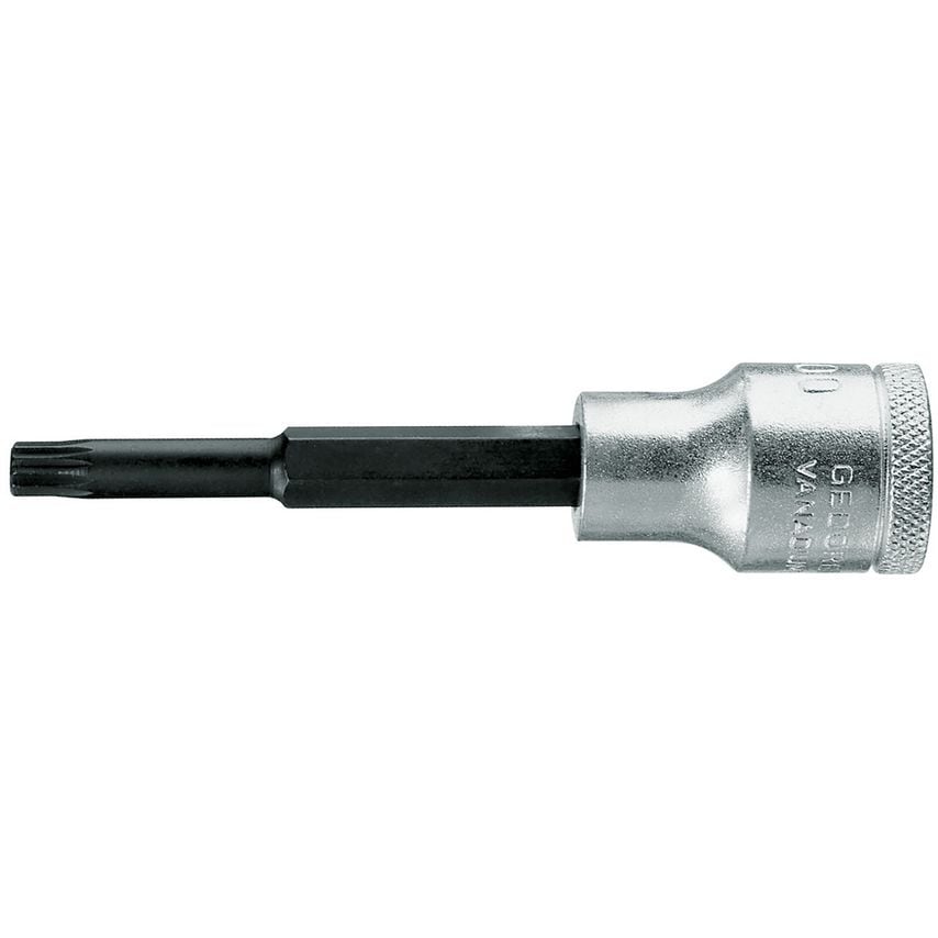 Screwdriver bit socket 1/2" long XZN M12