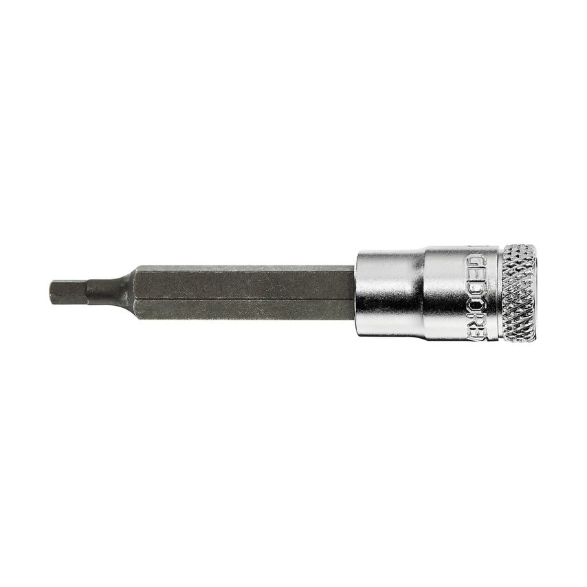 Screwdriver bit socket 1/4" long in-hex 5 mm