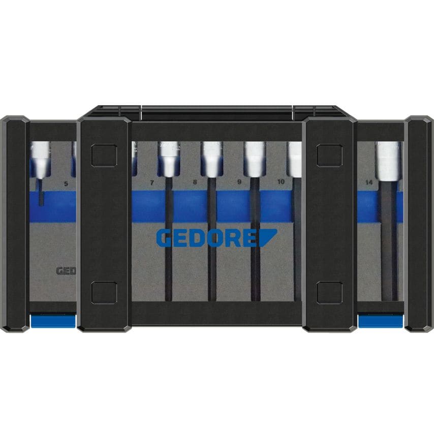 Screwdriver bit socket set 1/2" 9 pcs