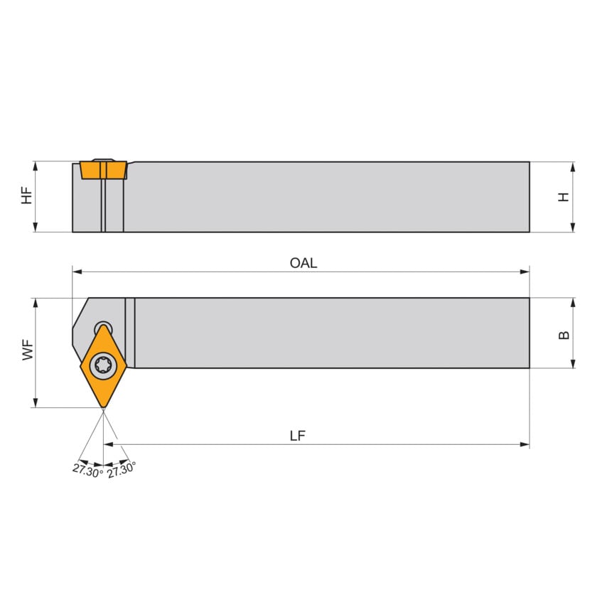Sdxcl 1616 K 11-S External Turn Holder Left Hand