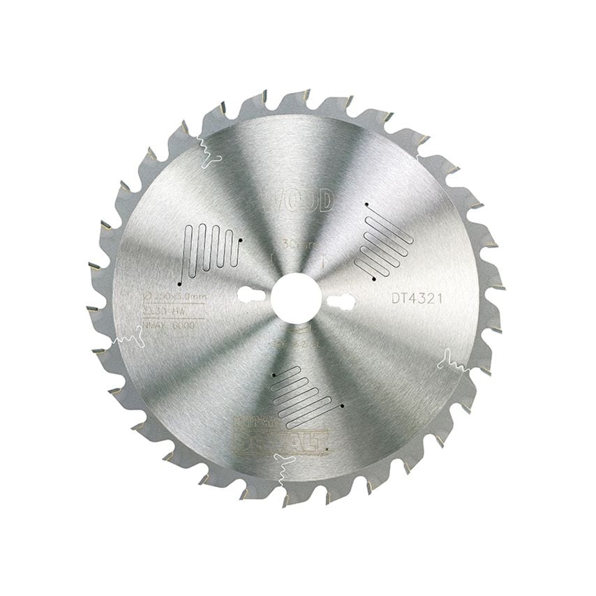 Series 60 Circular Saw Blade 250 x 30mm x 30T DEWDT4321QZ