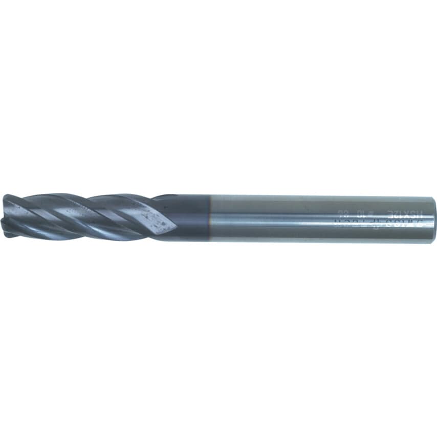 Series 86 8.00X1.0MM Carbide 4 Flute Plain Shank Corner Radius End Mills - Q Coat