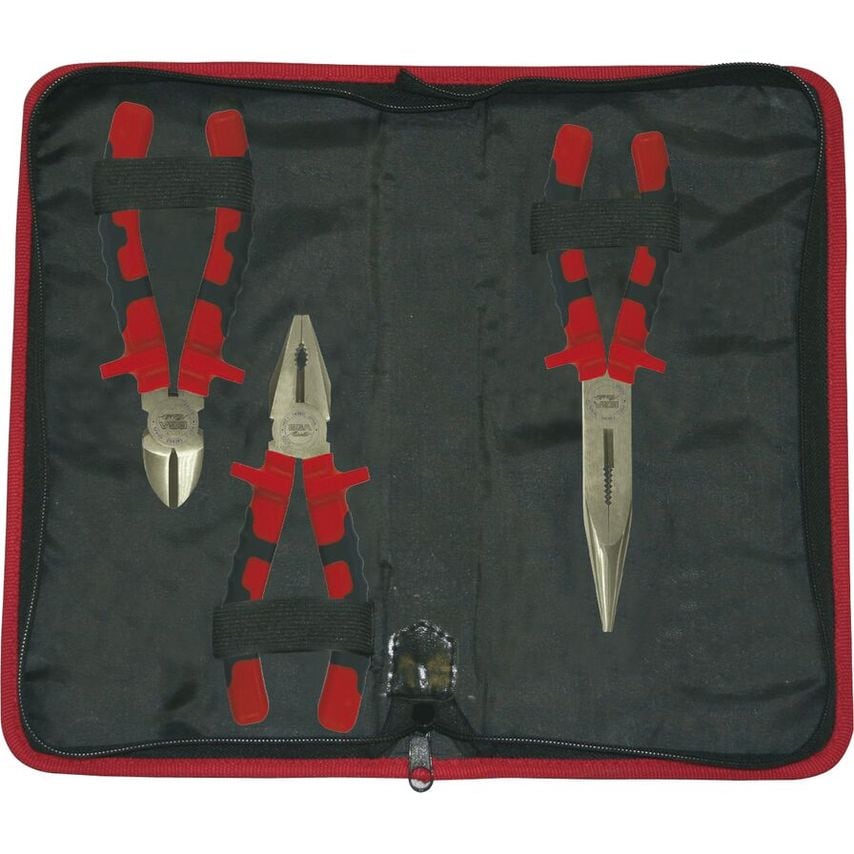 Set 3 Pliers Titacrom Bimat in Zipper Case