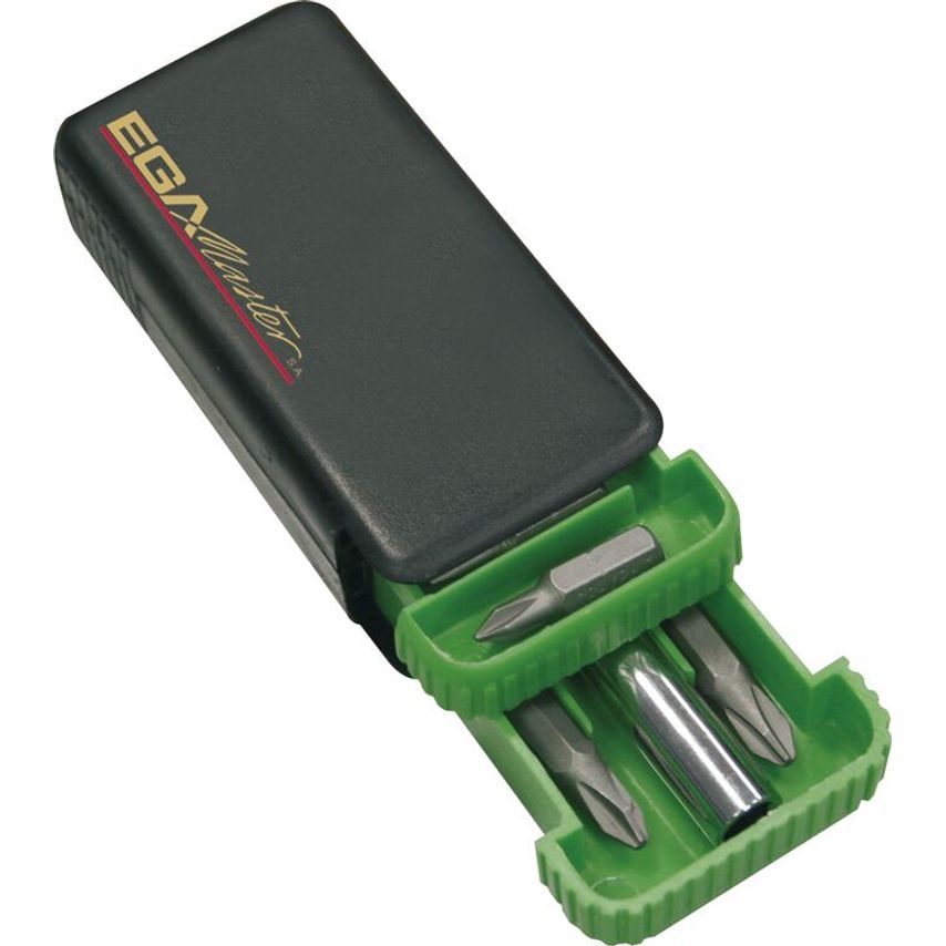 Set of 10 Pieces- Philips-pozidriv-flat Bit Bit Holder