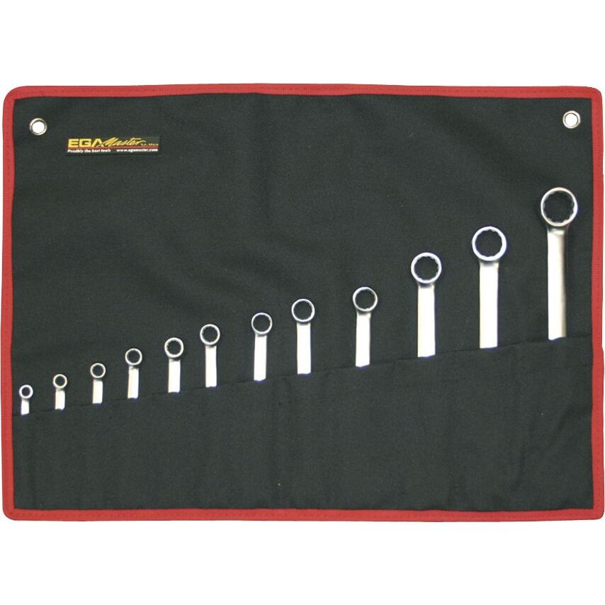 Set of 12 Combination Wrenches 5/16"-1" Mirror Polished Chrome Plating