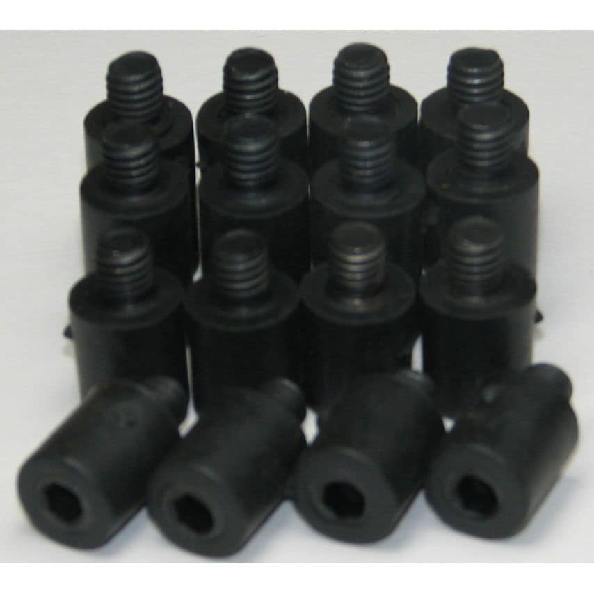 Set of 16 Spare Rubber Pads for Flat Jaws