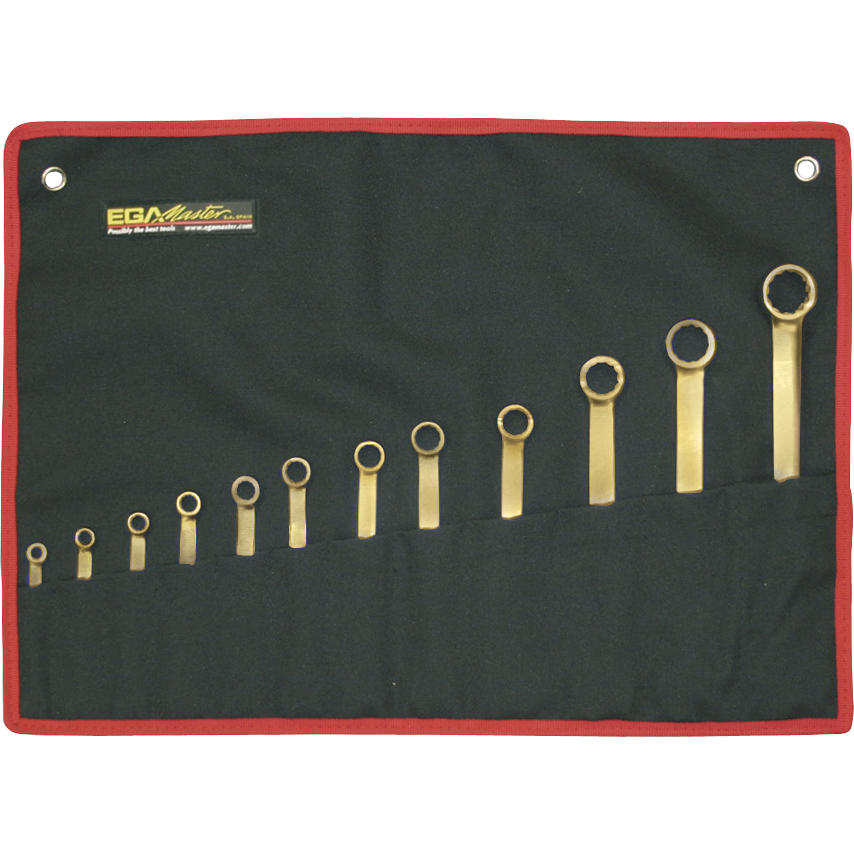 Set of 17 Combination Wrenches 7-24mm Non Sparking Al-Bron