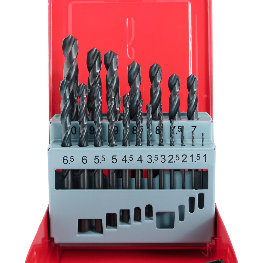 Set of 19 HSS Drills 1-10.00MM X 0.5MM