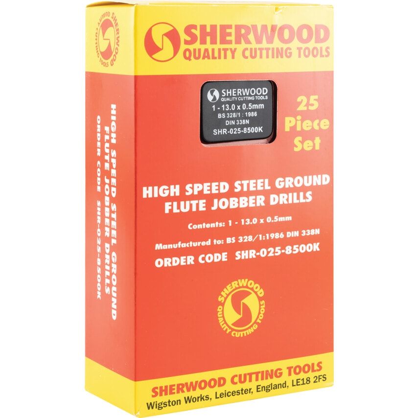 Set of 25 HSS Drills 1-13.00MM X 0.5MM