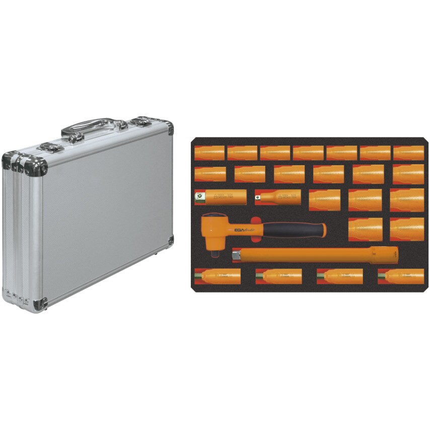 Set of 26 Socket Wrenches 3/8" 1000V