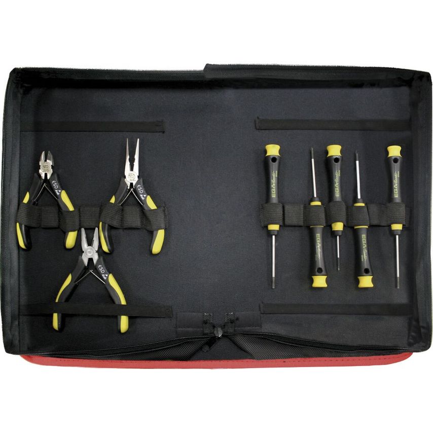 Set of 3 ESD Plier and 5 ESD Screwdriver