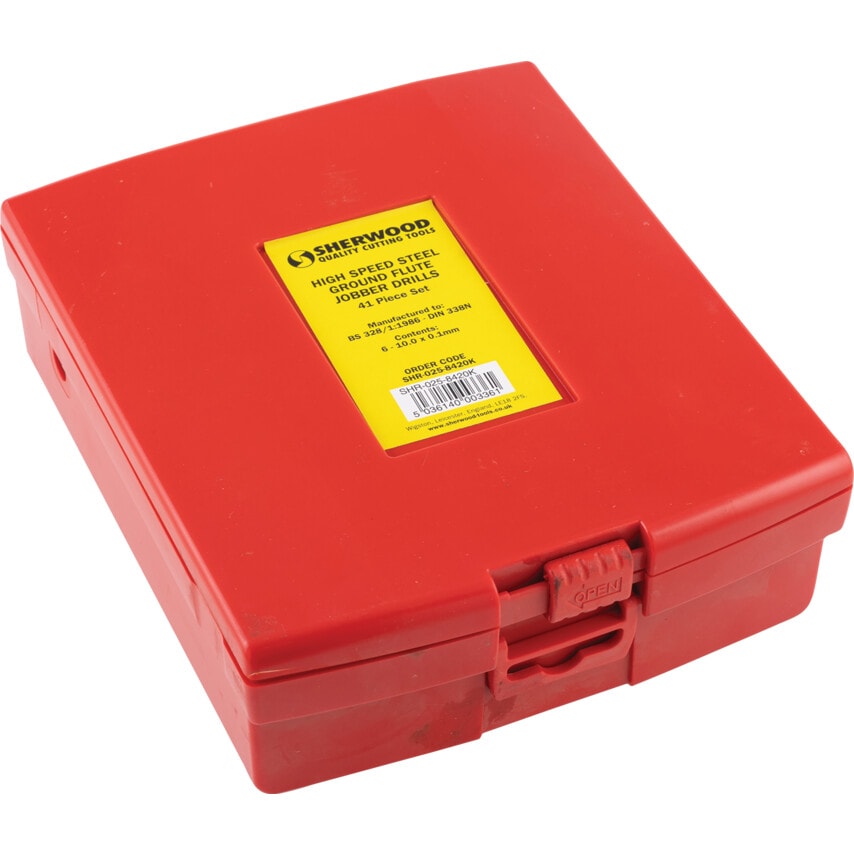 Set of 41 HSS Drills 6-10.00MM X 0.1MM