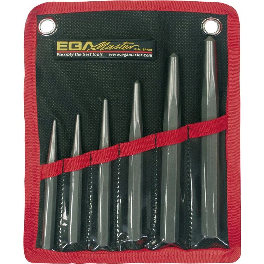 Set of 6 Center Punches (Hexagonal)