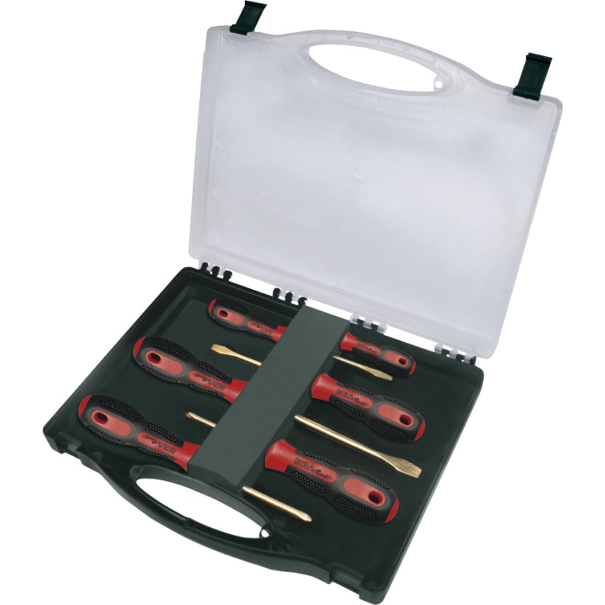 Set of 6 Screwdrivers (Elec and PH) Non Sparking Al-Bron