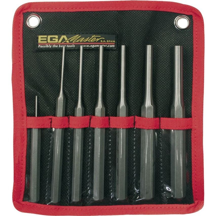 Set of 7 Hexagonal Pin Punches