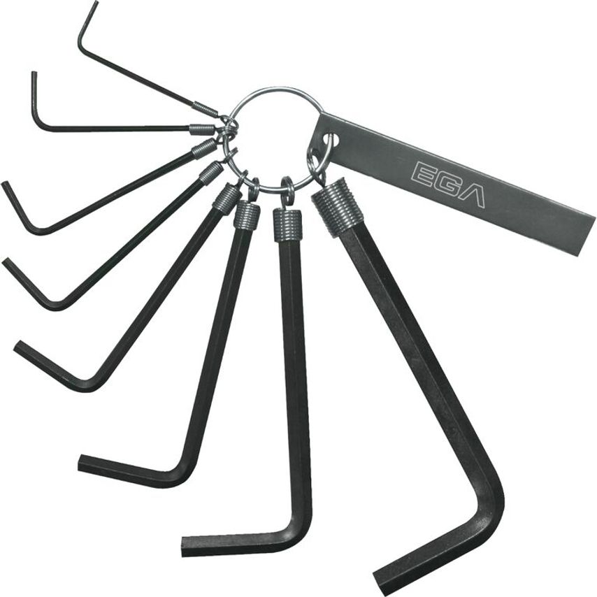 Set of 8 Hexagonal Key Wrenches (1, 5-8 mm) EGA