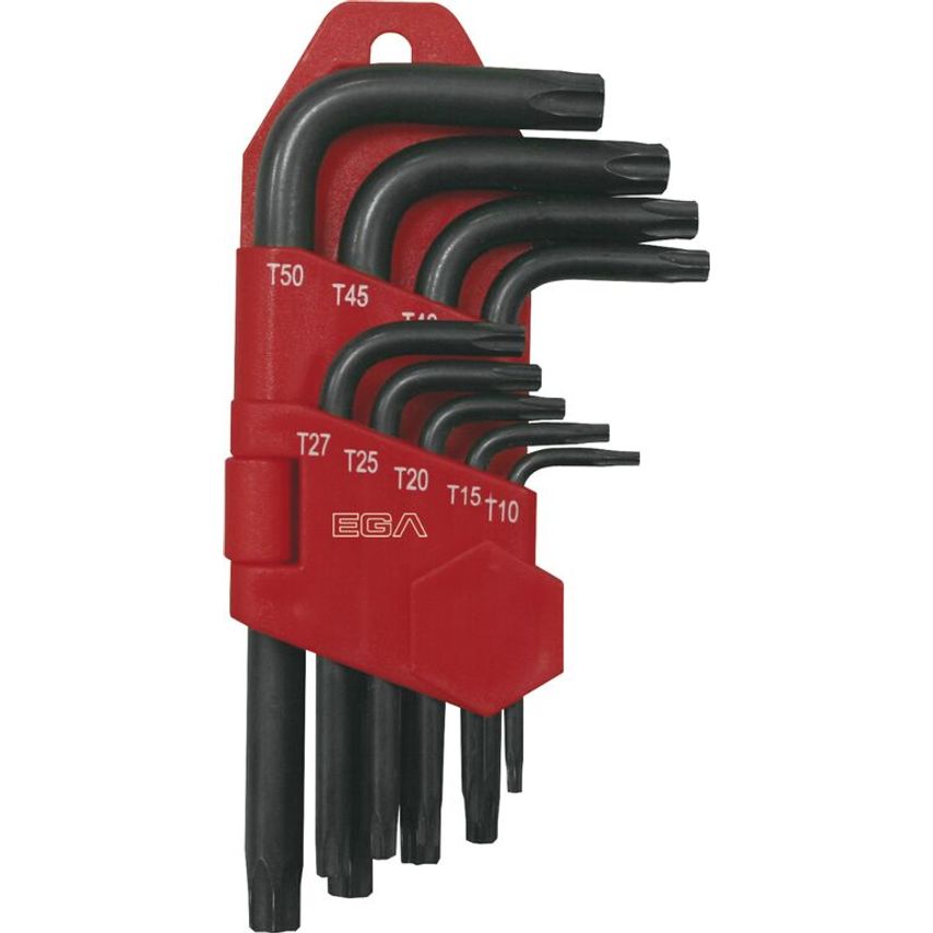 Set of 9 TORX Key Wrenches (T10 - T50) EGA