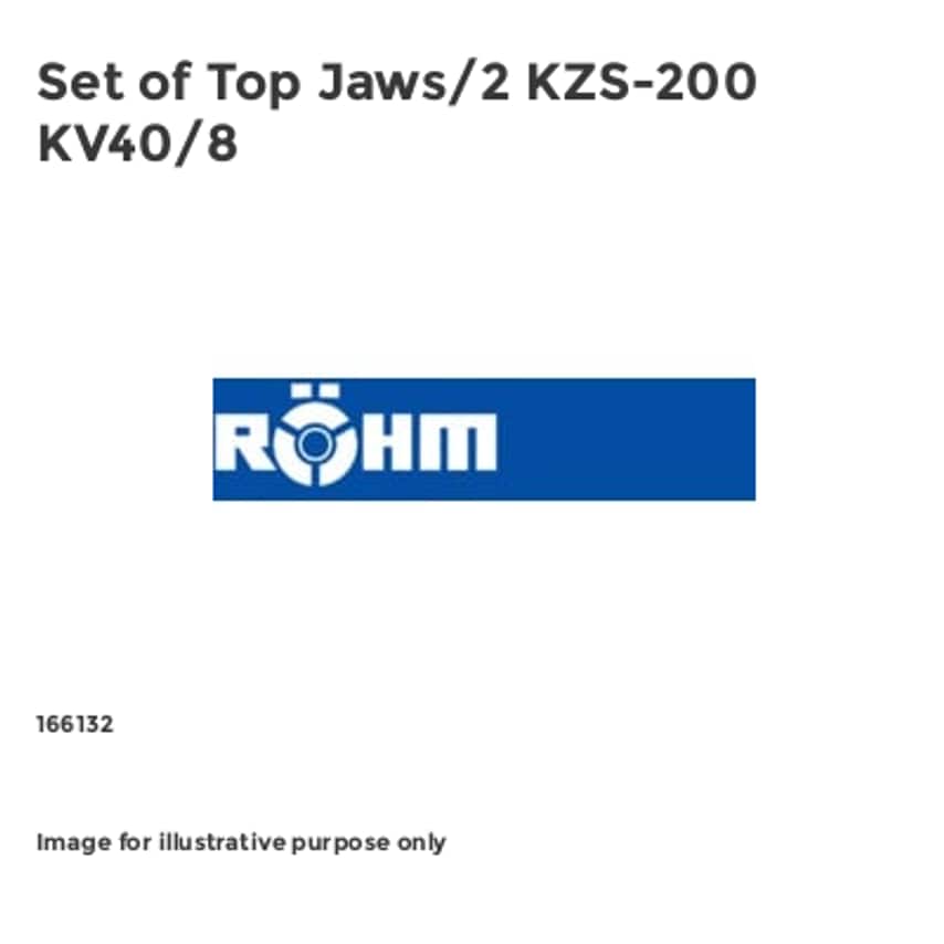 Set of Top Jaws/2 KZS-200 KV40/8