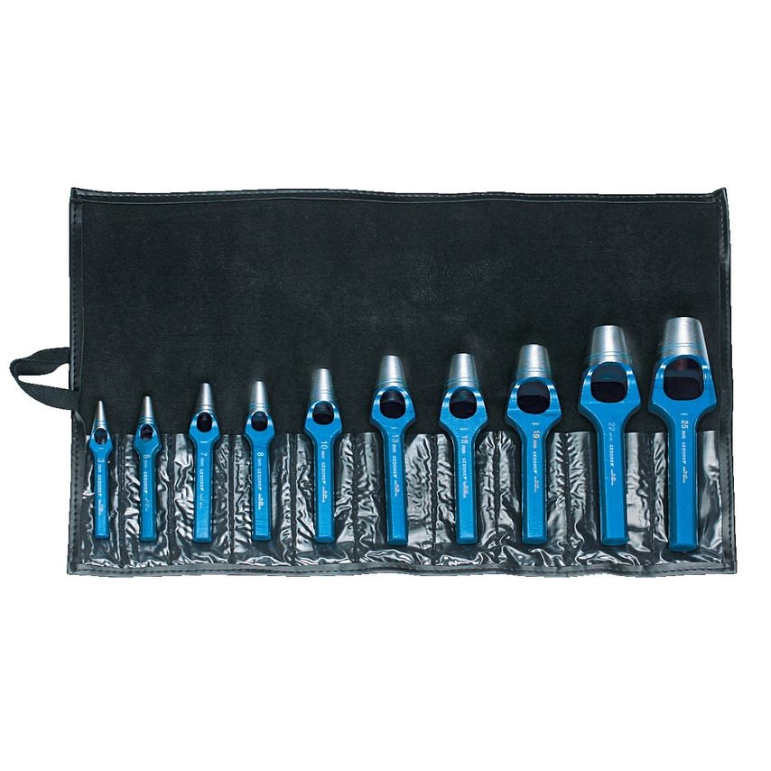 Set of arc punches, 8-teilig, 3-25 mm