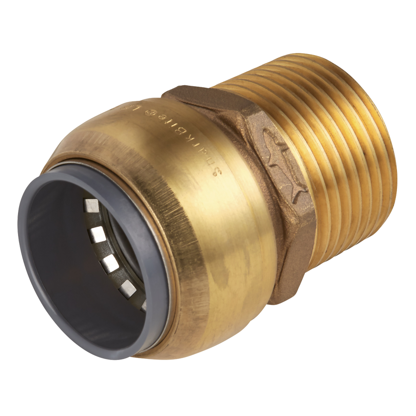 Sharkbite Straight Adapter 22mm x 3/4" BSPT Brass