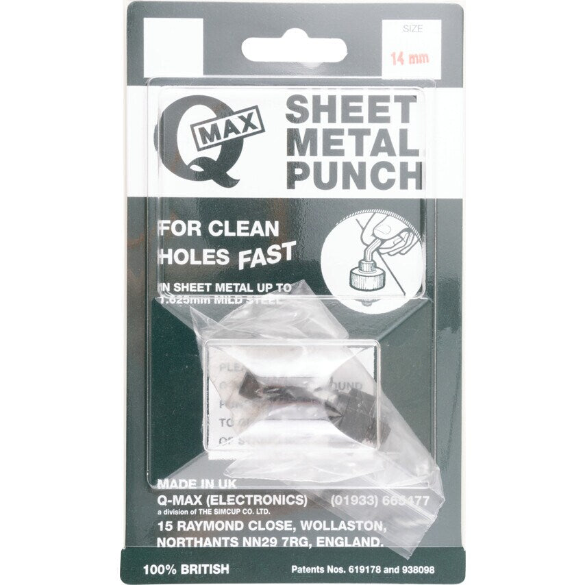 Sheet Metal Cutter/Hole Punch 14MM Diameter Round