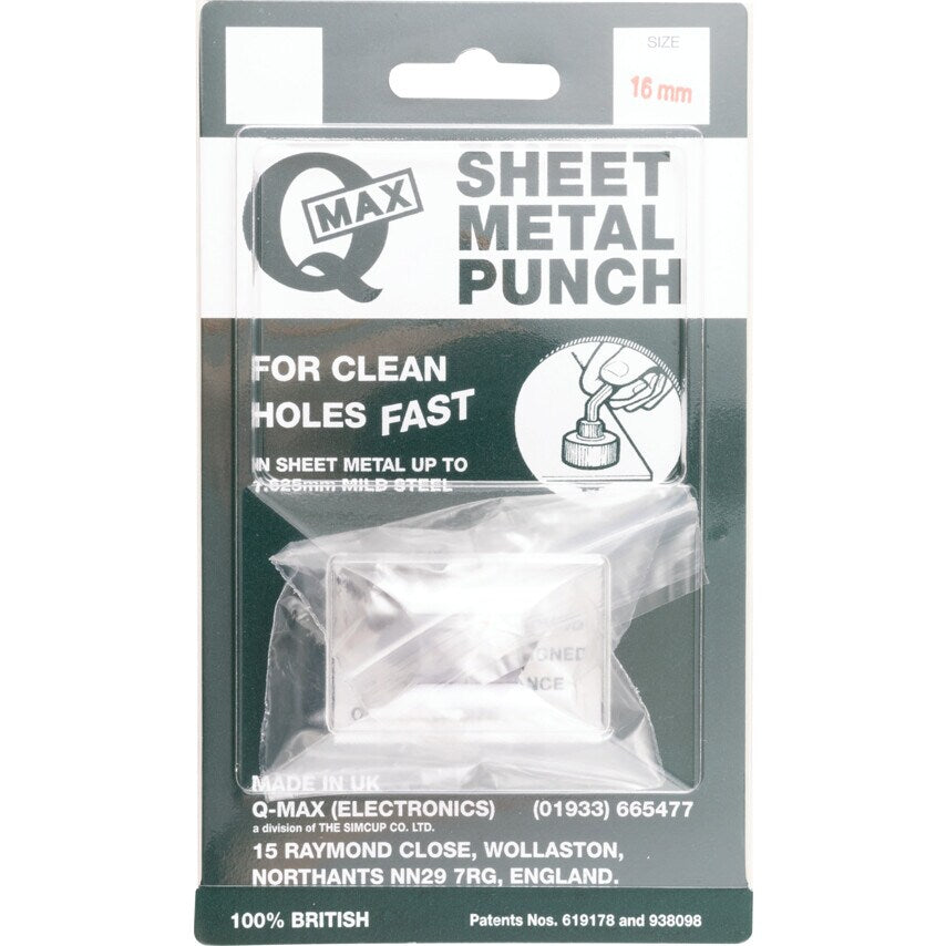 Sheet Metal Cutter/Hole Punch 16MM Diameter Round