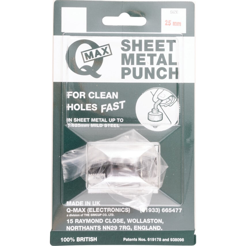 Sheet Metal Cutter/Hole Punch 25MM Diameter Round