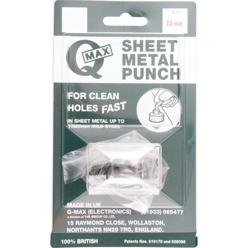 Sheet Metal Cutter/Hole Punch 25MM Diameter Round