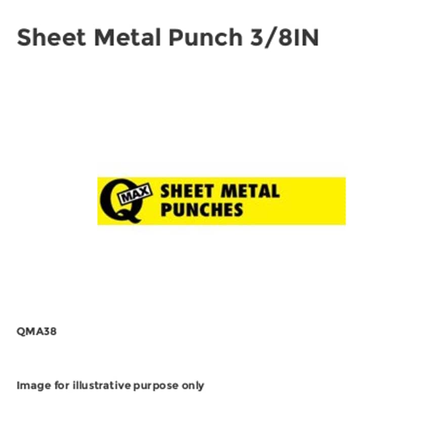 Sheet Metal Punch 3/8IN