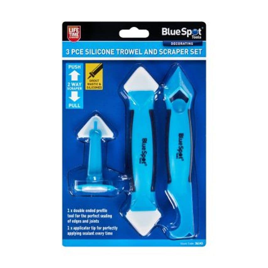 Silicon Trowel and Scraper Set - 3 Piece
