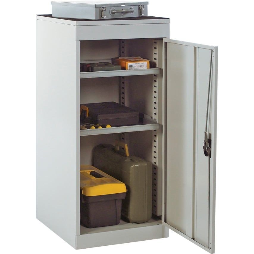 Single Door Tool Cabinet 2 Shelves
